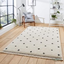 Picture of Boho A475 White/Black Rug